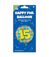 Paperdreams Happy folie ballon - 15 jaar - thumbnail