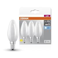 OSRAM HOMELIGHTING 4058075592575 LED-lamp Energielabel D (A - G) E14 Kaars 5.5 W = 60 W Koudwit (Ø x l) 35 mm x 100 mm 3 stuk(s) - thumbnail