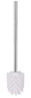 LONDON vervang toiletborstel, borstel met handgreep vervangende wc-borstel steel uit roestvrij staal borstel: wit garantie: 2 jaar - thumbnail