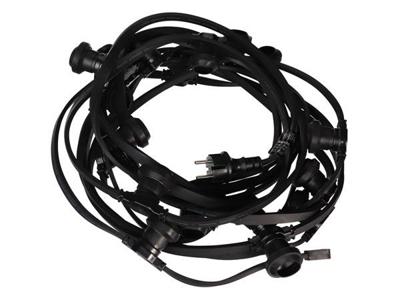 Led-feestslinger 20 x e27-fitting zonder lampen 10 m Velleman - Velleman Led-feestslinger 20 x e27-fitting zonder lampen 10 m Velleman - Velleman