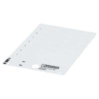 Phoenix Contact 0828806 US-EMLP (85,6X54) Apparaatmarkering Montagemethode: Plakken Wit Aantal markeringen: 20 10 katernen - thumbnail