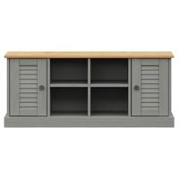Schoenenbank VIGO 106x35x45 cm massief grenenhout grijs - thumbnail