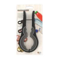 Fackelmann Food&More pot- en flesopener zwart/grijs - thumbnail