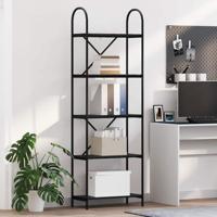 Boekenkast Zwart eiken 60 x 30 x 183 cm Bewerkt hout - thumbnail