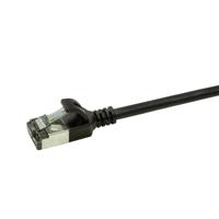 LogiLink CQ9053S RJ45 Netwerkkabel, patchkabel CAT 6A U/FTP 2.00 m Zwart Extreem dun, Vlambestendig, Flexibel, Folie afscherming, Halogeenvrij, Snagless, - thumbnail