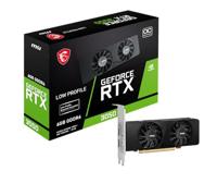 MSI Nvidia GeForce RTX 3050 Videokaart LP OC 6 GB GDDR6-RAM PCIe x16 DisplayPort, HDMI NVIDIA G-Sync , Low Profile, Overclocked - thumbnail