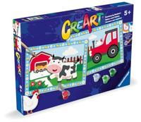 Ravensburger creart schilderen op nummer - tractor with scenery - thumbnail