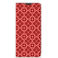 Motorola Moto G51 5G | Hoesje met Magneet | Batik Rood - thumbnail