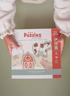 Little Dutch Farm 6in1 Puzzel 3-5 Stukjes