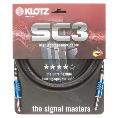 Klotz SC3PP03SW jack 2p - jack 2p 3 meter speakerkabel
