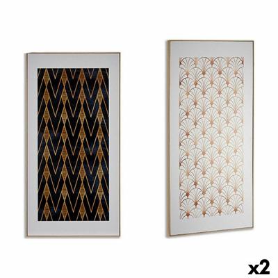 Canvas Gift Decor Geometrisch 61,5 x 3 x 121,5 cm (2 Stuks) Canvas Gift Decor Geometrisch 61,5 x 3 x 121,5 cm (2 Stuks)