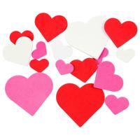 Creativ Company Foamvormen hartjes, zelfklevend, 200st. - thumbnail