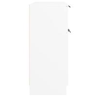 Dressoir 60x30x70 cm bewerkt hout wit - thumbnail