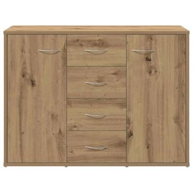 Dressoir 88x30x64 cm bewerkt hout artisanaal eikenkleur Dressoir 88x30x64 cm bewerkt hout artisanaal eikenkleur