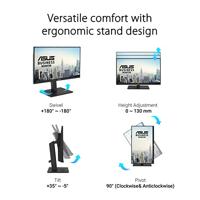 ASUS VA24ECPSN Docking Monitor – 23.8 inch, Full HD, IPS, Frameless, USB-C, RJ45, 75Hz, Adaptive-Sync, Stereo Speakers, Low Blue Light, Flicker Free, Ergonomic Design - thumbnail