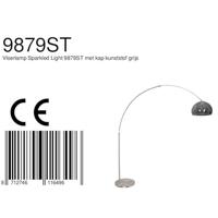 Steinhauer Vloerlamp Sparkled light 9879 staal kap kunststof grijs - thumbnail