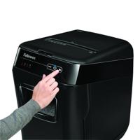 Fellowes AutoMax 150C papiervernietiger Kruisversnippering 23 cm Zwart, Grijs - thumbnail