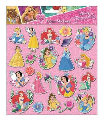 Disney Foamstickers Princess 24 X 20,5 Cm 22-delig Roze