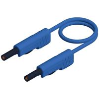 SKS Hirschmann MLB 50/1 V bl Meetsnoer Banaanstekker 4 mm Banaanstekker 4 mm 0.50 m Blauw 1 stuk(s) - thumbnail