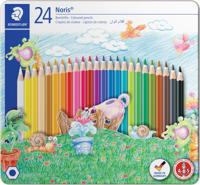 Staedtler - Noris Club - Kleurpotloden in Tinnen Doos, 24 stuks (145CM24) - thumbnail