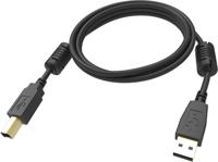 Vision TC 1MUSB/BL USB-kabel 1 m 2.0 USB B USB A zwart - USB-kabel (1 m, USB B, USB A, 2.0, 480 Mbit/s, zwart) - thumbnail