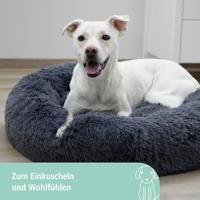 Kerbl Pet Kerbl 80410 knuffelbed Fluffy grijs, diameter 76 cm x 19 cm, 1.345 kg - thumbnail