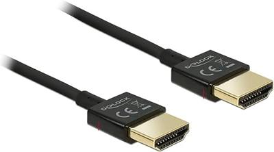 Delock 84786 HDMI-kabel HDMI Aansluitkabel HDMI-A-stekker, HDMI-A-stekker 0.50 m Zwart 4K UHD, Vergulde steekcontacten Delock 84786 HDMI-kabel HDMI Aansluitkabel HDMI-A-stekker, HDMI-A-stekker 0.50 m Zwart 4K UHD, Vergulde steekcontacten