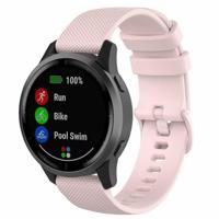 By Qubix - Sportband met motief - Lichtroze - Compatible met Garmin Vivoactive 6 / Vivoactive 5 / Vivoactive 3 - Compatible Garmin bandje - Bandbreedte: 20mm - thumbnail