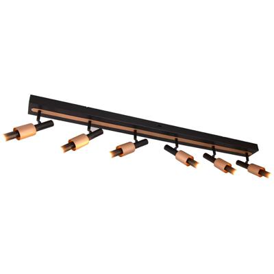 LED Plafondspot - Trio Select Ikaris - 6 Lichtpunten van 4.5 Watt - Dimbaar - Aanpasbare Lichtkleur - IP20 - Mat Zwart - Metaal