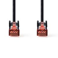 CAT6-kabel | RJ45 Male | RJ45 Male | S/FTP | 0.50 m | Rond | LSZH | Zwart | Label - thumbnail