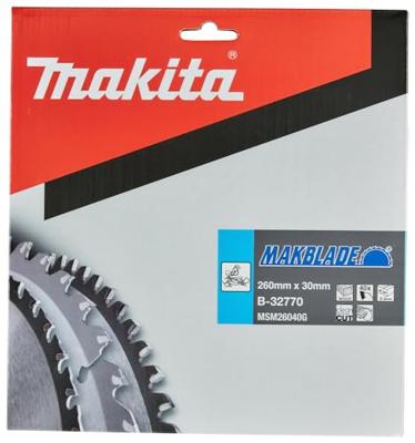 Makita Afkortzaagblad voor Hout | Makblade | Ø 260mm Asgat 30mm 40T - B-32770