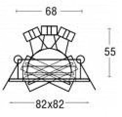 Brumberg 6563 6563 Inbouwlamp Halogeen GX5.3 50 W Champagne Brumberg 6563 6563 Inbouwlamp Halogeen GX5.3 50 W Champagne
