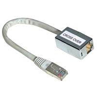 Hama Adapter Mannelijk/Vrouwelijk RJ45 voor het omzetten van rechte lijnen naar gekruiste lijnen grijs - thumbnail