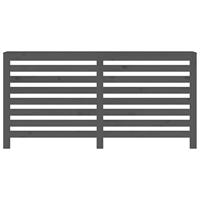 VidaXL Radiatorombouw 169x19x84 cm massief grenenhout grijs - thumbnail