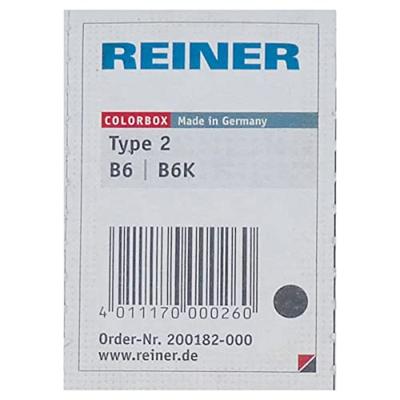 Stempelkussen reiner b6k type 2 zwart | 6 stuks
