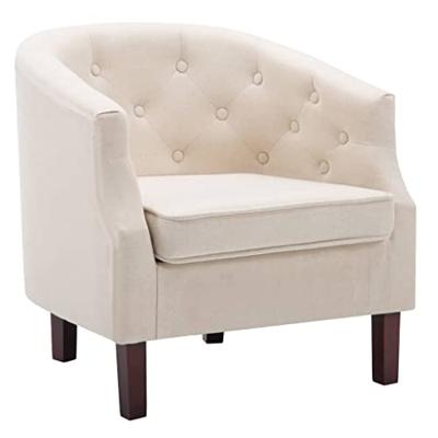 vidaXL Fauteuil stof beige vidaXL Fauteuil stof beige