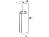 Tiger Boston Closetborstelgarnituur 9,3x9,3x35,6 cm RVS Geborsteld - thumbnail