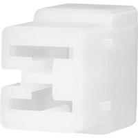 TE Connectivity 180923 Female behuizing (kabel) FASTIN-FASTON Totaal aantal polen: 2 Rastermaat: 6.35 mm Inhoud: 1 stuk(s) - thumbnail