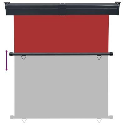 VidaXL Balkonscherm 165x250 cm rood