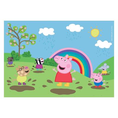 Clementoni legpuzzel - peppa pig, 2x60st.