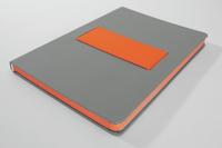 Sigel LS200 Notitieboek Linescape Hardcover DIN A5 Geruit Lichtgrijs, Neon-oranje Aantal paginas: 88 - thumbnail
