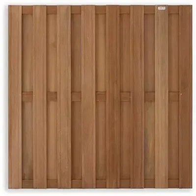 Elephant schutting Keruing hout recht 180x180cm