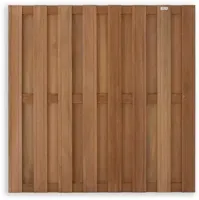 Elephant schutting Keruing hout recht 180x180cm - thumbnail