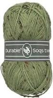Durable Soqs tweed 424 Saxon Green - Haakgaren / Breigaren - thumbnail