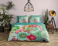 HIP Dekbedovertrek "mandala&apos;s, bloemen en een luipaard" - Multi - (240x200/220 cm) - Katoen Satijn - thumbnail