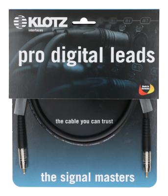 Klotz D7-SPDIF-07.5 Pro Digital SPDIF Kabel 7,5 meter Klotz D7-SPDIF-07.5 Pro Digital SPDIF Kabel 7,5 meter
