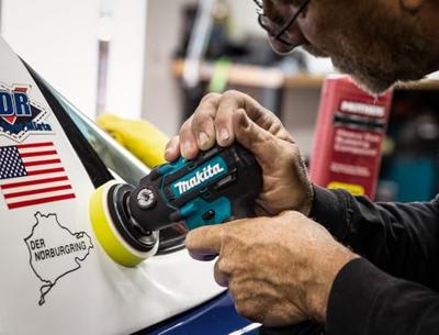 Makita DPV300Z Accu Schuur-/Polijstmachine 18V Basic Body - thumbnail