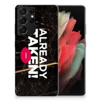 Samsung Galaxy S21 Ultra | Siliconen hoesje | met naam Already Taken Black - thumbnail