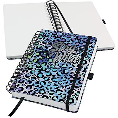 Sigel Jolie Blue Leo Love JN652 Notitieblok met spiraalrug Blanco Blauw, Lila, Zwart Aantal paginas: 120 DIN A5