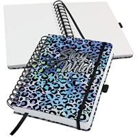 Sigel Jolie Blue Leo Love JN652 Notitieblok met spiraalrug Blanco Blauw, Lila, Zwart Aantal paginas: 120 DIN A5 - thumbnail